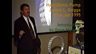 The HydroSonic Pump  James L Griggs 21st Jan 1995 [upl. by Eleonora]