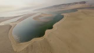 Praia da Foz do Arelho  Obidos Lagoon and Arelho beach  Portugal FPV drone [upl. by Iyre590]