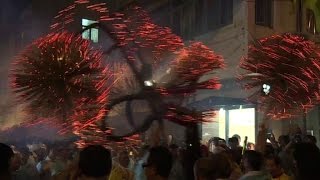 Fire dragon draws thousands to Hong Kong festival [upl. by Fremont]