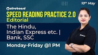 Speed Reading Practice 20  Editorial  10 May 2021  the Hindu Indian Express Live Mint  BankSSC [upl. by Swamy707]