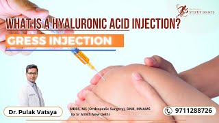 What is a Hyaluronic acid injection Gress Injection Dr Pulak Vatsya arthritis kneepain injection [upl. by Ballinger932]