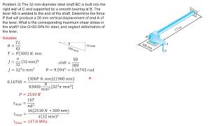 TORSION Sample Problems [upl. by Ttezzil269]