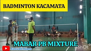 BADMINTON KACAMATAAbuHardi vs PB MIXTURE DI GOR BADMINTON ABADI badmintonindonesia bwf [upl. by Aerda]