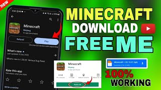 🤫How To Download Minecraft For Free  Minecraft free mai kaise download karein mobile [upl. by Narba]