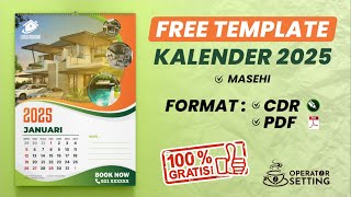 FREE DOWNLOAD TEMPLATE KALENDER 2025  PART 2 [upl. by Salot948]