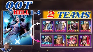 Queen of Tides Guide HELL Stages 14  Two Teams Awaken Chaos Era [upl. by Norbie602]