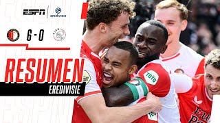 Resumen  Feyenoord 6  0 Ajax  Eredivisie [upl. by Anivle]