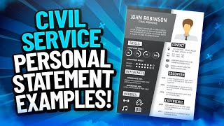 CIVIL SERVICE Personal Statement EXAMPLES Civil Service SUCCESS Profiles amp BEHAVIOURS [upl. by Rodolfo489]