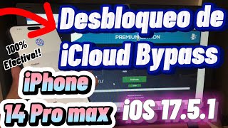 Desbloqueo de iCloud iPhone 14 Pro Max en iOS 1751 por Bypass  con iRemoval Pro 2024 [upl. by Sielen201]