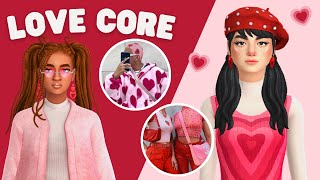 trying the lovecore aesthetic in The Sims 4 [upl. by Gefell]