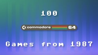 100 Commodore 64 Games from 1987 [upl. by Sera]