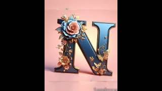 N❤️ letter name videocalligraphy song milengehumnahi [upl. by Ahtelahs185]