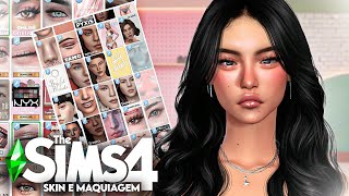 MEGA PACK DE SKIN E MAQUIAGENS THE SIMS 4 🌟 [upl. by Waynant]