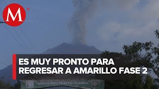 Autoridades informan ligera reducción en actividad del volcán Popocatépetl [upl. by Arodoeht]