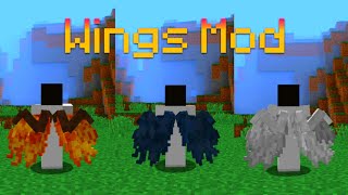 NOVAS ASAS PARA O MINECRAFT wings mod POJAVLAUNCHER [upl. by Thar]