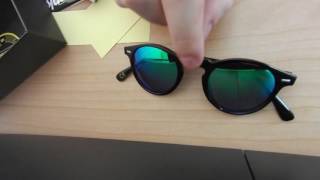 recensioneunboxing occhiali ultra light dfranklin blackgreen polarized  confronto hawkers [upl. by Fronia167]