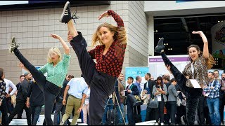 HUGE Flash Mob Shocks Tradeshow Visitors [upl. by Germano]