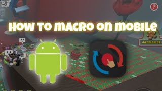 How to macro on mobile  tutorial BSS roblox beeswarmsimulator [upl. by Berkman]