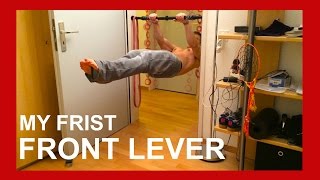 Front Lever  My First Front Lever Ever  Calisthenics  Street Workout [upl. by Abehsat]