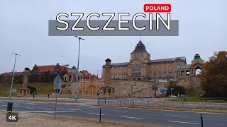 Szczecin Poland 🇵🇱 Autumn Day Walk  4k 60fps  Walking Tour [upl. by Lukasz]