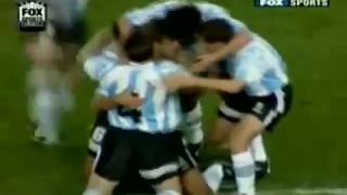 Batistuta  Gol a Jose Luis Chilavert [upl. by Davidde292]