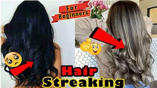 Foil streaking for beginners  StepbyStep foil streking  Hair streaking method  Streaking [upl. by Leachim223]