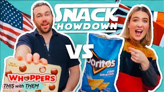 HEAD TO HEAD UK VS USA SNACK SHOWDOWN 🇬🇧🇺🇸  This With Them [upl. by Rosalie]