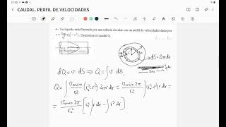 CAUDAL VOLUMETRICO PERFIL PARABOLICO DE VELOCIDADES [upl. by Innor]