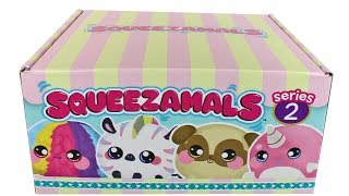 Squeezamals Series 2 Surprise Box Unboxing Toy Review [upl. by Algernon]