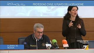 Protezione Civile punto stampa di Borrelli quot37 persone guarite su 305 contagiatiquot [upl. by Sirmons]