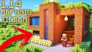 👉 COMO HACER un REFUGIO DE TIERRA en MINECRAFT 114 [upl. by Aldridge]