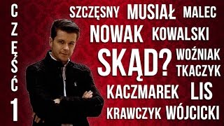 Skąd się wzięło Twoje nazwisko Cz 1  Polimaty 68 [upl. by Nillad804]