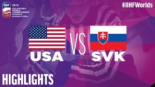 USA vs Slovakia  Highlights  2019 IIHF Ice Hockey World Championship [upl. by Enneyehc]