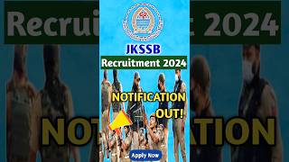 JKPolice Recruitment2024 4002 Posts jkssb police constable job recruitment motivation shorts [upl. by Llain]