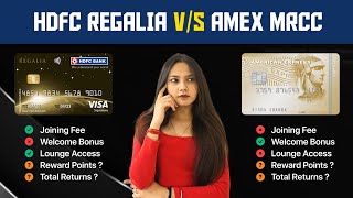 HDFC Regalia vs American Express Membership Rewards Review Which one is a better credit card [upl. by Ahsinek718]