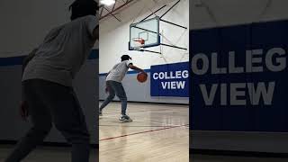 I mastered the double step back👀 basketball ￼viral [upl. by Sprage]