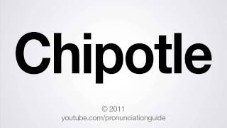 How to Pronounce Chipotle [upl. by Avram]