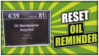 How to Reset the Oil Maintenance Reminder on Toyota Highlander [upl. by Llejk]