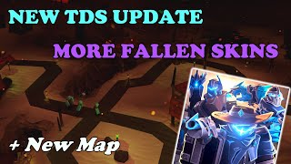 NEW TDS UPDATE NEW Fallen Skins  New Map  Tower Defense Simulator [upl. by Kaycee]