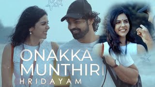 Onakka Munthiri Song Full Screen Whatsapp Status  Hridayam  Heartfulmusic [upl. by Serica]