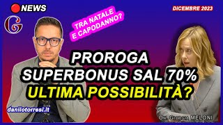 PROROGA SUPERBONUS 110 ultime notizie  la speranza per i condomini nel Decreto MILLEPROROGHE [upl. by Utica]