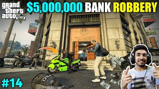 BIGGEST BANK ROBBERY ON SUZUKI HAYABUSA  GTA V GAMEPLAY 14 [upl. by Richy616]