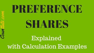 Preference Shares  Cost of preference shares Calculation Examples [upl. by Enelcaj599]