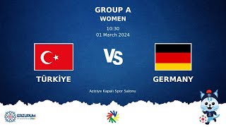 TURKIYE vs GERMANY  Futsal DEAFLYMPICS ERZURUM 2024  Women Group Stage [upl. by Sekyere]