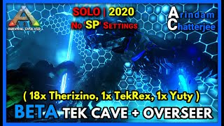 Ark  SOLO BETA TEK CAVE amp BETA OVERSEER Boss Fight Ascension  S2E21 [upl. by Pich]