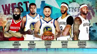 2018 West AllStar Starters Announcement  Inside the NBA  NBA on TNT [upl. by Norry]