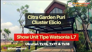 Citra Garden Puri Elecio Show Unit tipe Watsonia L7 [upl. by Aslehc]