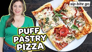 Quick Puff Pastry Pizza Recipe [upl. by Eirehc944]