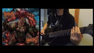 AnalepsyNew Inception of Inhuman Cryotechnologies Kraanialepsy Split guitar cover w tabs [upl. by Dahl]