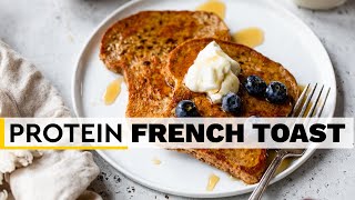 FRENCH TOAST  easy healthy highprotein breakfast recipe [upl. by Dobrinsky]